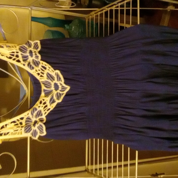 Navy Blue Sundress Medium - Picture 2 of 4
